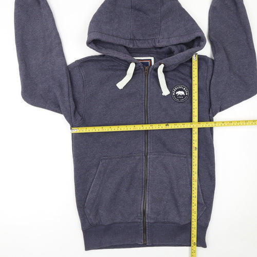 SoulCal & Co Men's Blue Full Zip Hoodie Size S Classic Logo