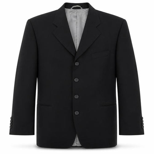 Tom English Studio Men's Black 40 Regular Wool Blend Suit Jacket