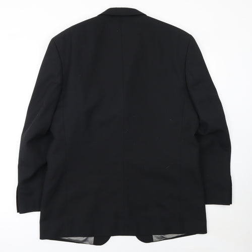 Tom English Studio Men's Black 40 Regular Wool Blend Suit Jacket