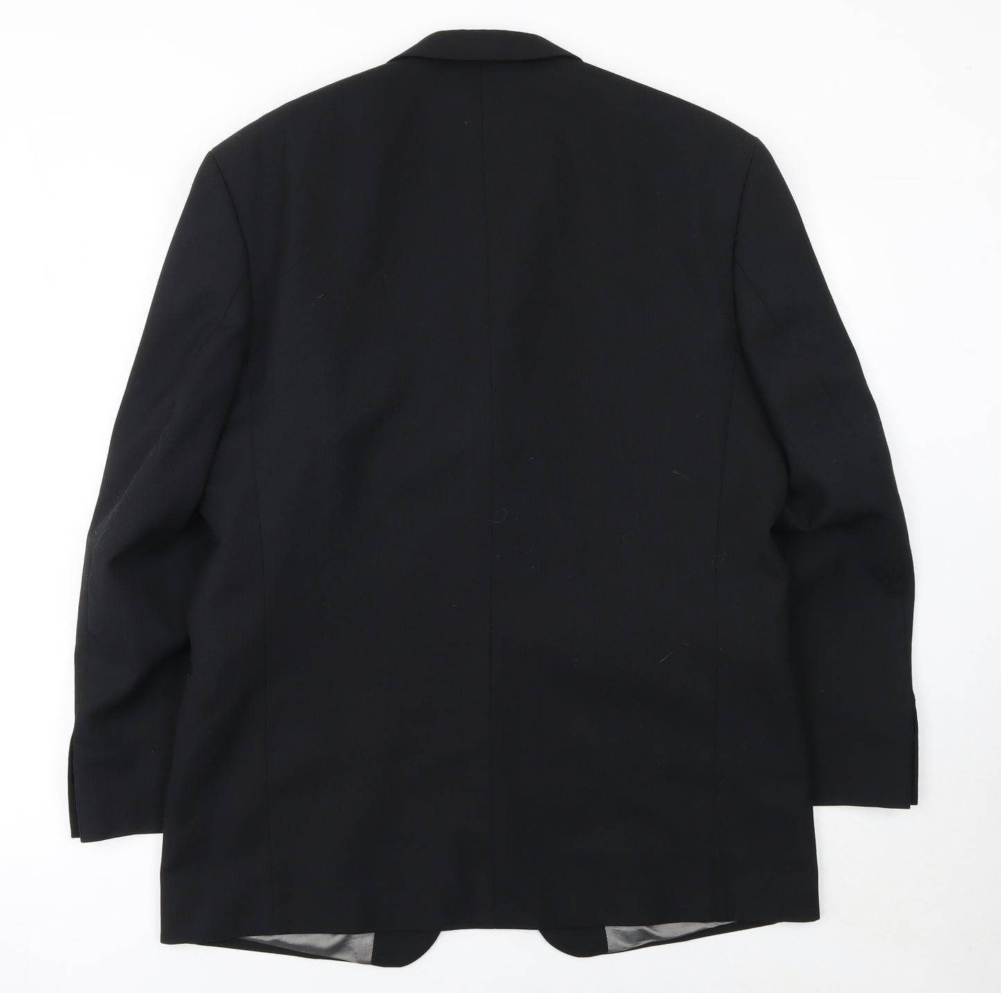 Tom English Studio Men's Black 40 Regular Wool Blend Suit Jacket