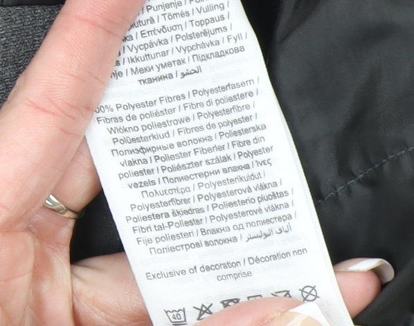 Jack & Jones Men’s Grey Hooded Puffer Jacket Size L Outdoor Style