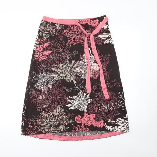 White Stuff Women’s Multicoloured Floral A-Line Knee Length Skirt Size 10
