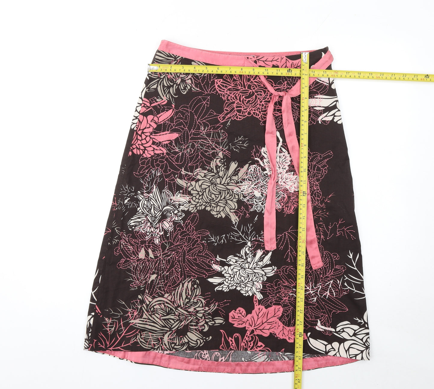 White Stuff Women’s Multicoloured Floral A-Line Knee Length Skirt Size 10