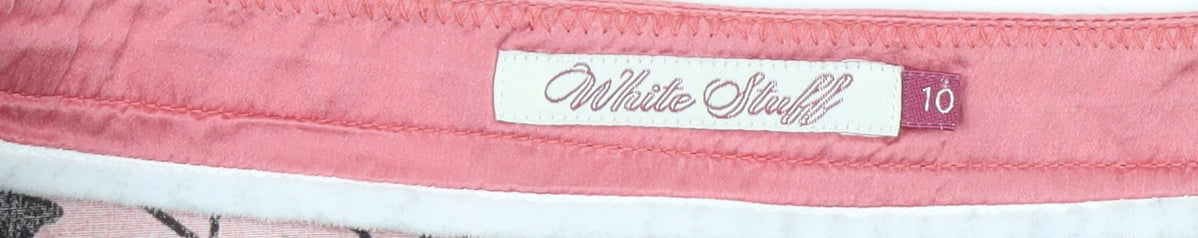 White Stuff Women’s Multicoloured Floral A-Line Knee Length Skirt Size 10