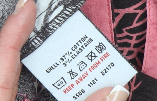 White Stuff Women’s Multicoloured Floral A-Line Knee Length Skirt Size 10