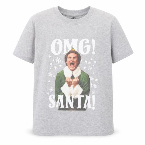 Elf Boys Grey Christmas T-Shirt 9-10 Years Funny Movie Festive Top