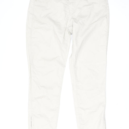 Geisha Women's Beige Straight Jeans M Regular Mid Rise