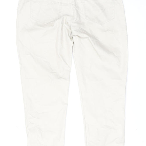 Geisha Women's Beige Straight Jeans M Regular Mid Rise