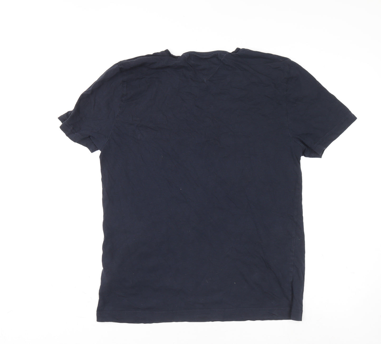 Tommy Hilfiger Men's Navy Blue Crew Neck Short Sleeve T-Shirt Size L