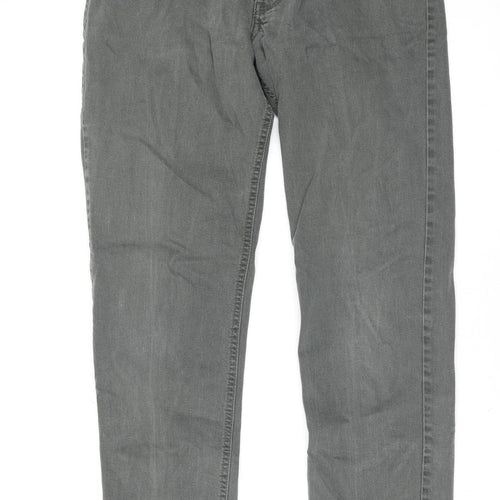 Brax Women Grey Regular Fit Cooper Straight Jeans Size 20