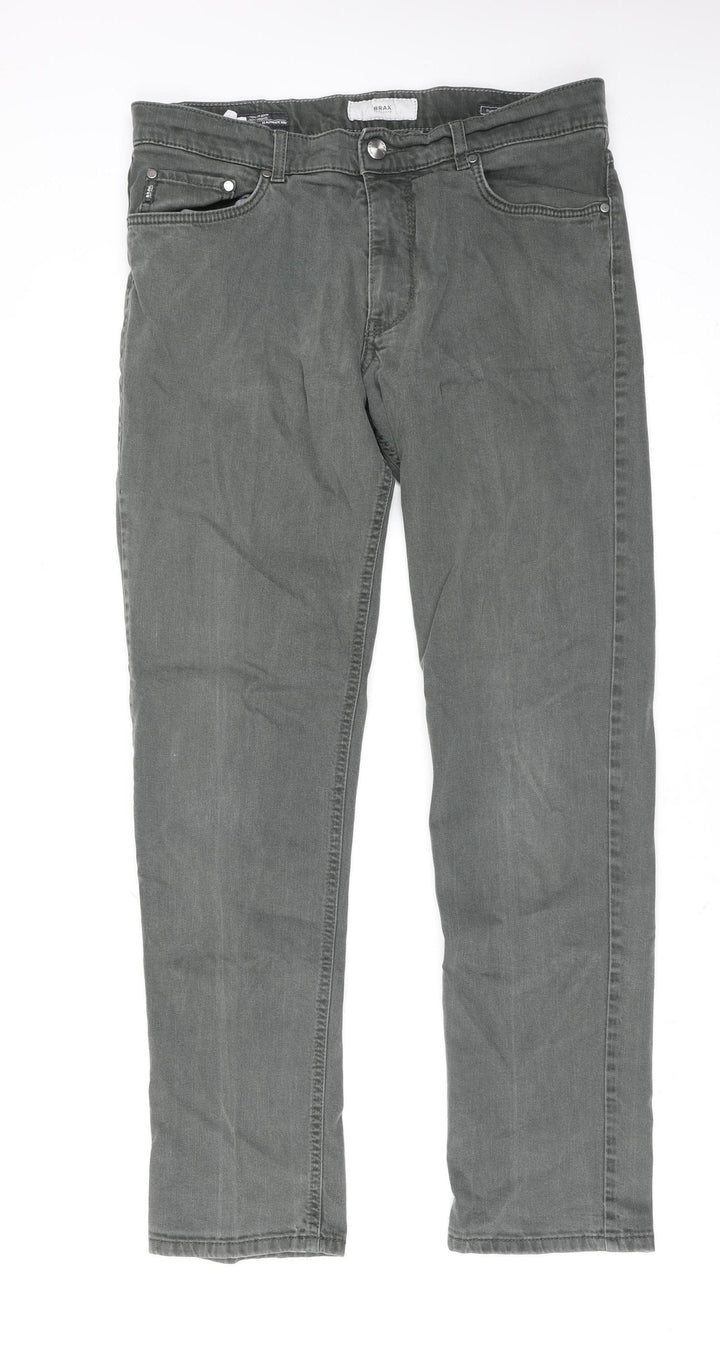 Brax Women Grey Regular Fit Cooper Straight Jeans Size 20