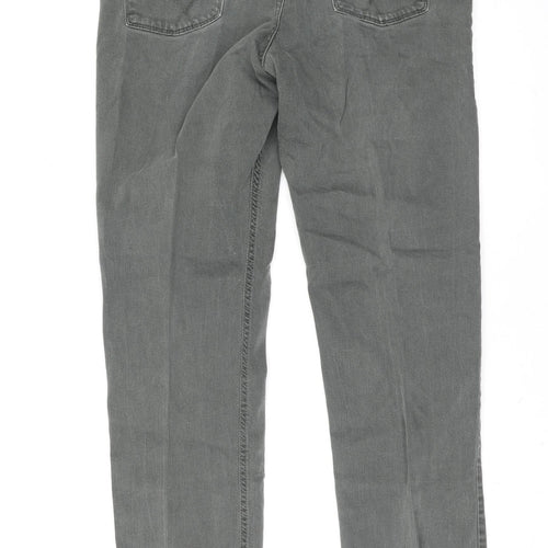 Brax Women Grey Regular Fit Cooper Straight Jeans Size 20