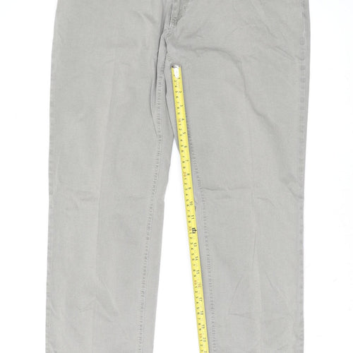 Brax Men's Grey 36x34 Cooper Fancy Regular Fit Straight Denim Jeans