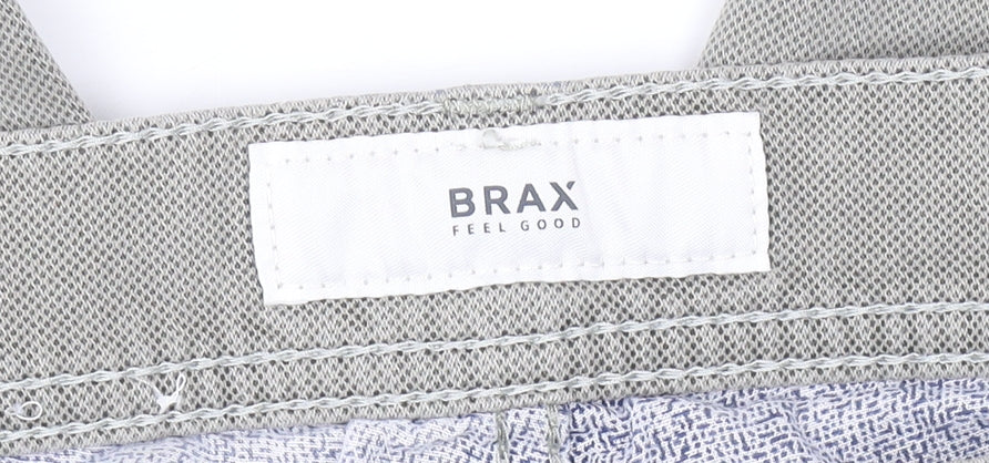 Brax Men's Grey 36x34 Cooper Fancy Regular Fit Straight Denim Jeans