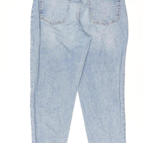 H&M Women’s Blue High Rise Mom Jeans Size 12 Light Wash Denim