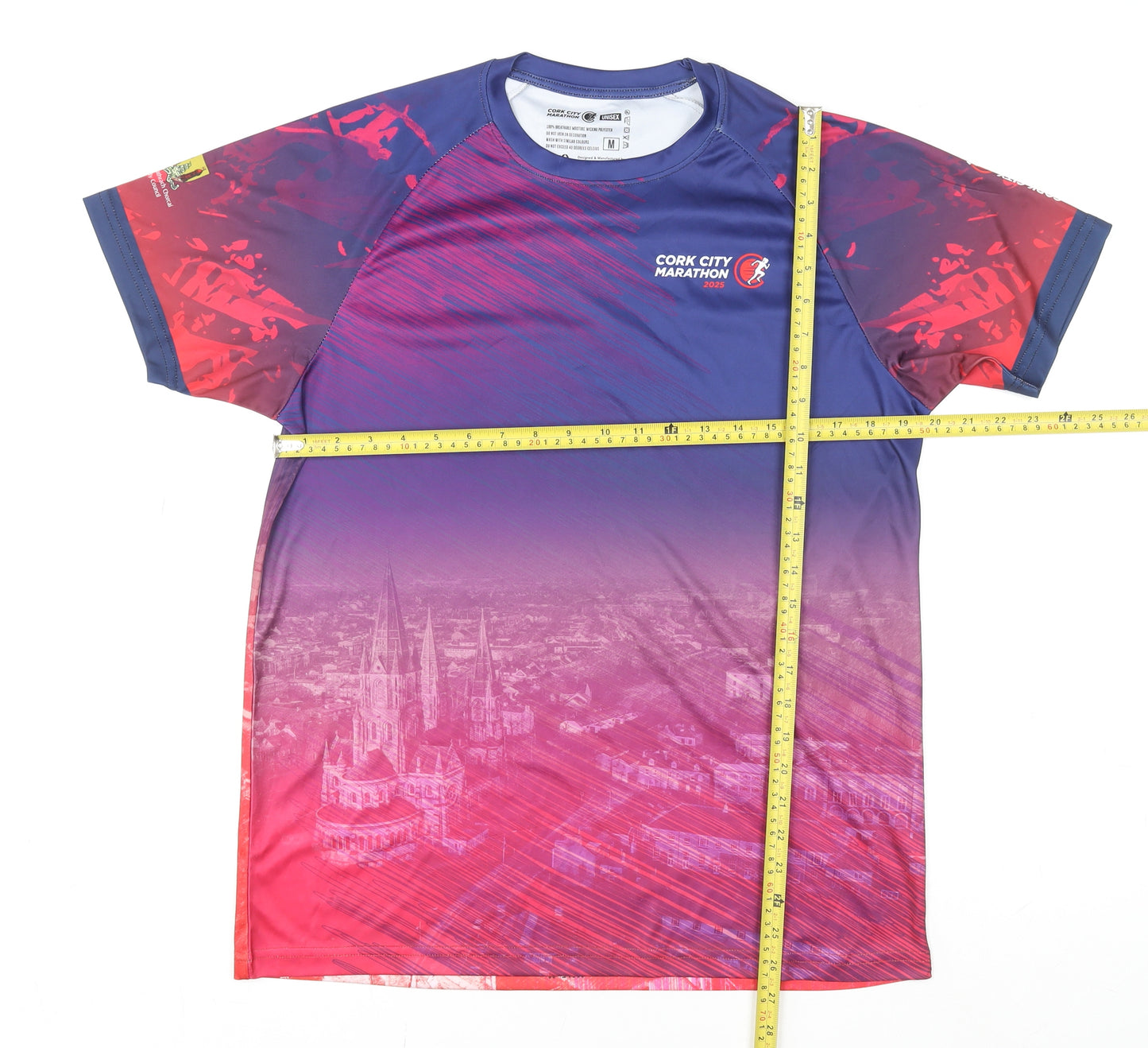 Titan Sports Unisex Multicoloured Cork City Marathon 2025 Running T-Shirt M