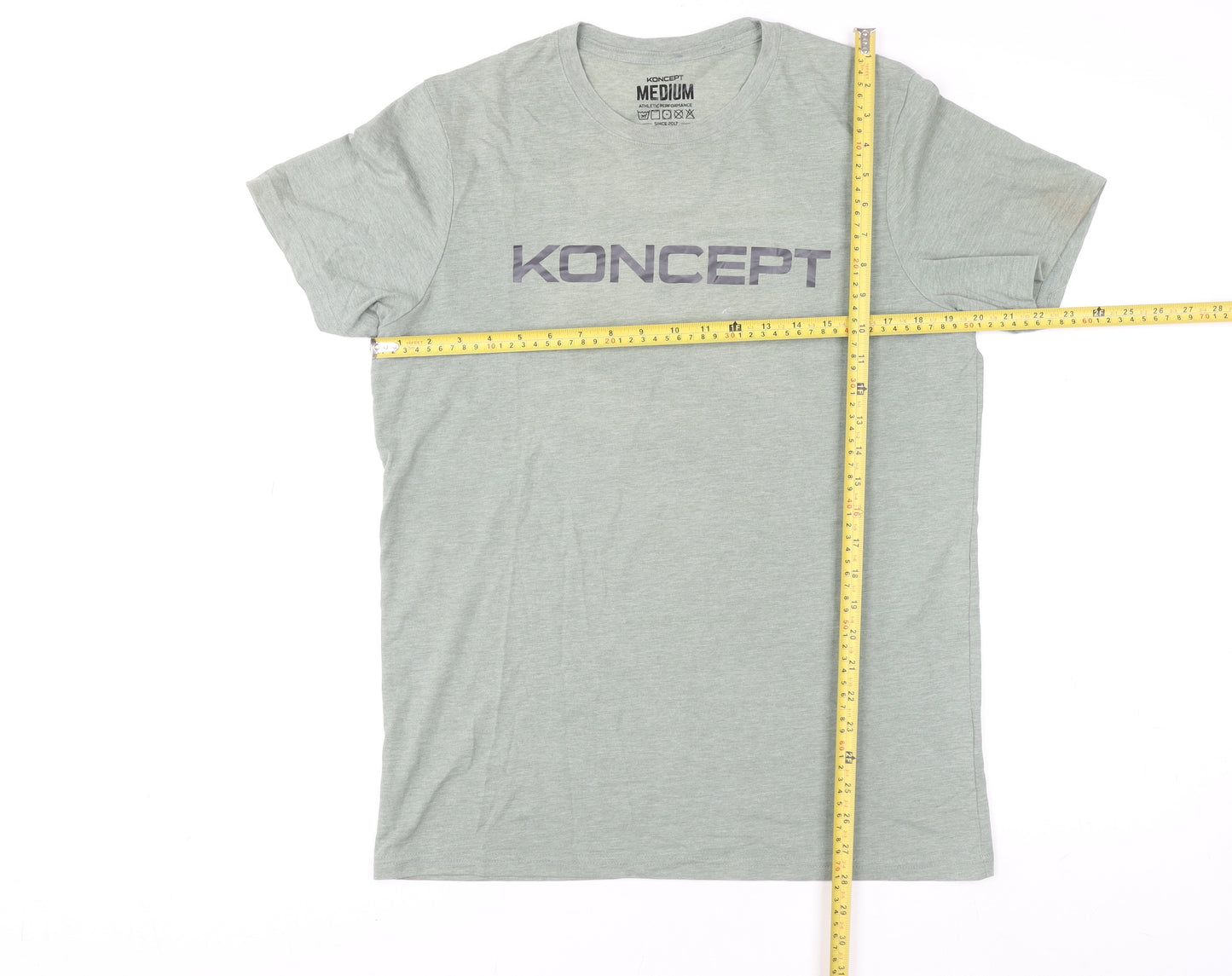 Koncept Men's Grey Athletic Performance T-Shirt Medium
