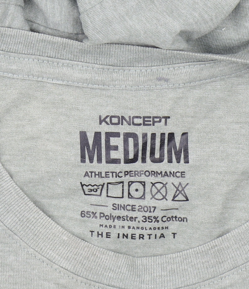 Koncept Men's Grey Athletic Performance T-Shirt Medium