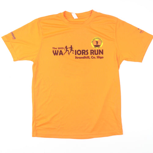 AWDis Mens Orange Warriors Run 2025 Polyester Active T-Shirt M