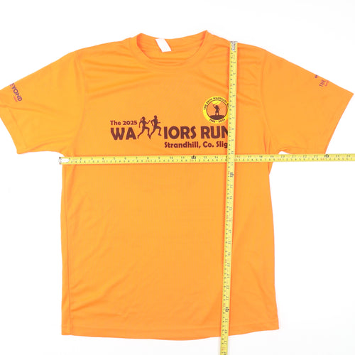 AWDis Mens Orange Warriors Run 2025 Polyester Active T-Shirt M