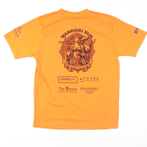 AWDis Mens Orange Warriors Run 2025 Polyester Active T-Shirt M