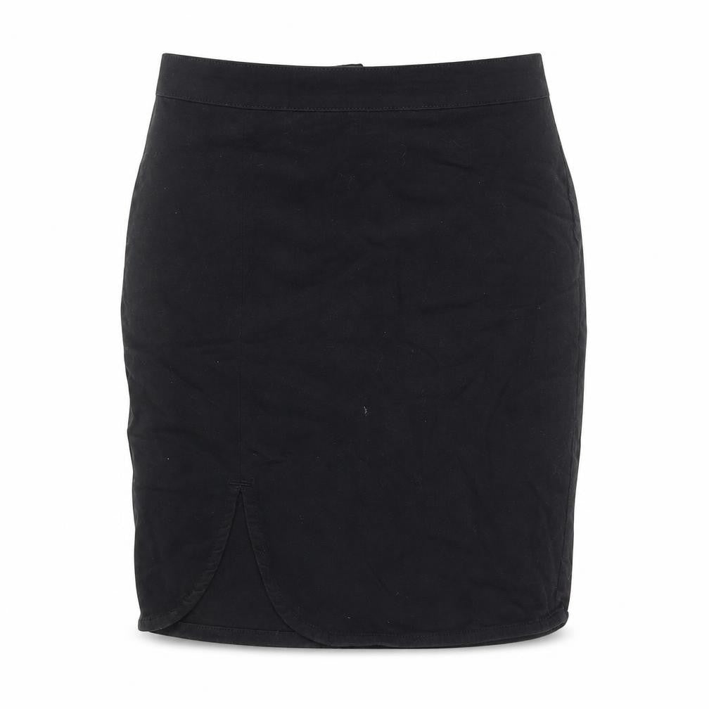 Front view of Marisa Women's Black, size 10, Pencil Zip Skirt