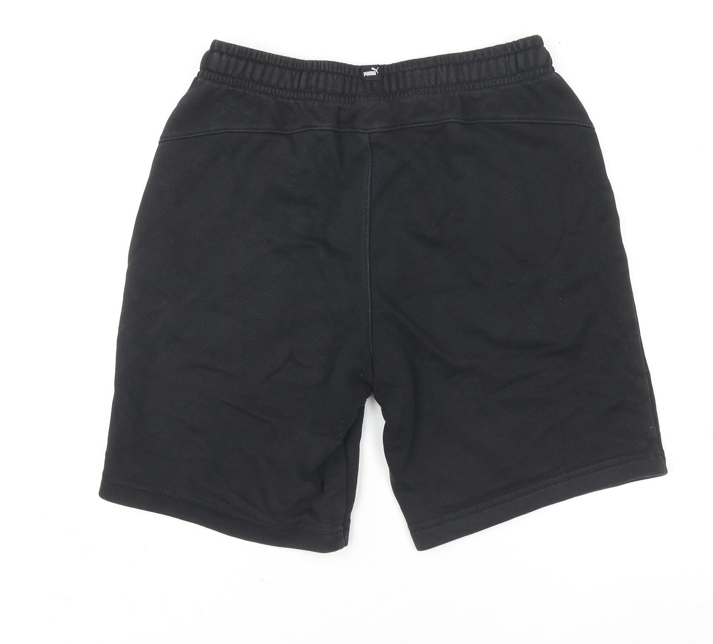 Puma Boys Black Athletic Shorts 11-12 Years Regular Fit Activewear