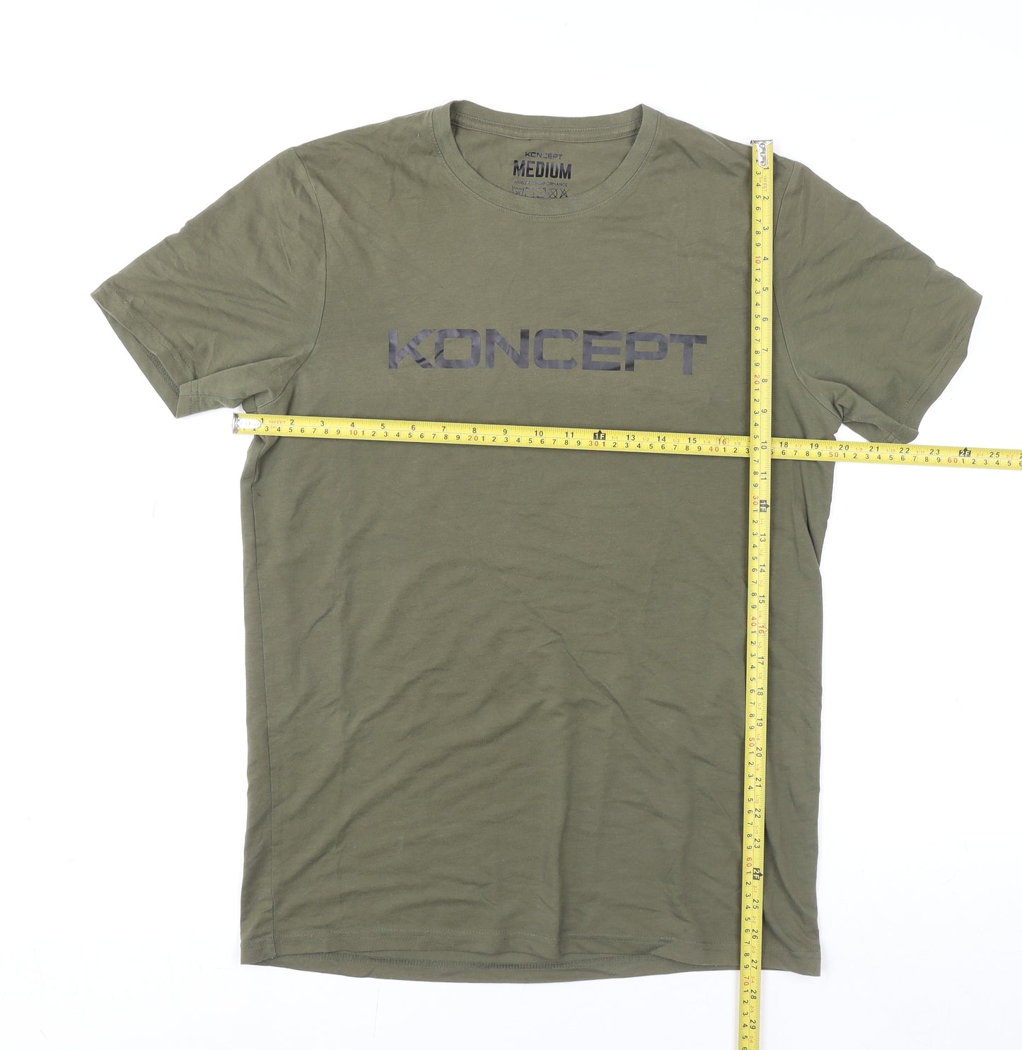Koncept Men's Green Medium Athletic Performance T-Shirt