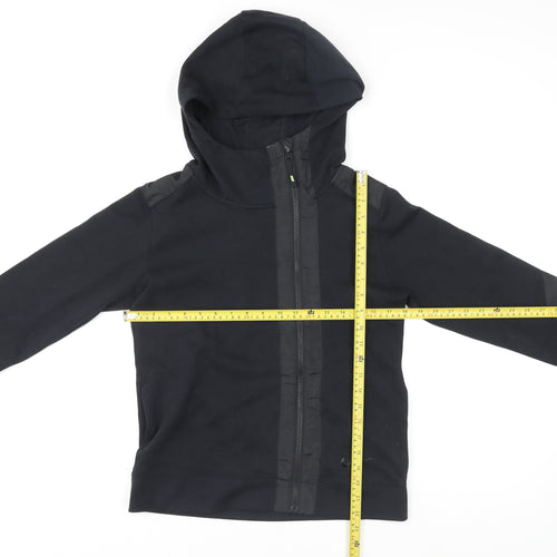 Nike Men's Black Small Hooded Track Jacket Full Zip