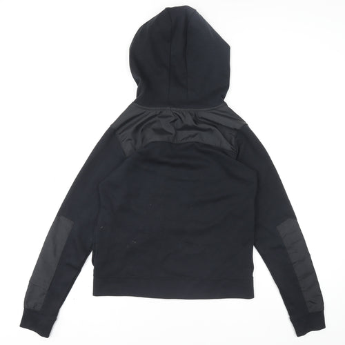 Nike Men's Black Small Hooded Track Jacket Full Zip