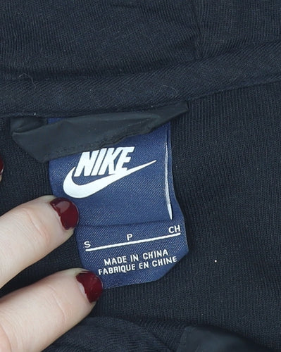 Nike Men's Black Small Hooded Track Jacket Full Zip