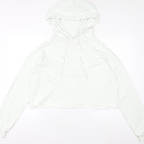 River Island Womens White Small Pullover Hoodie Casual Long Sleeve