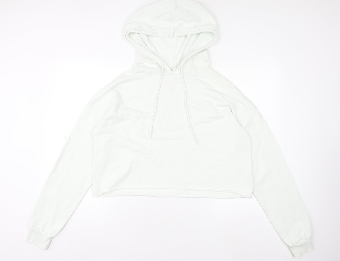 River Island Womens White Small Pullover Hoodie Casual Long Sleeve