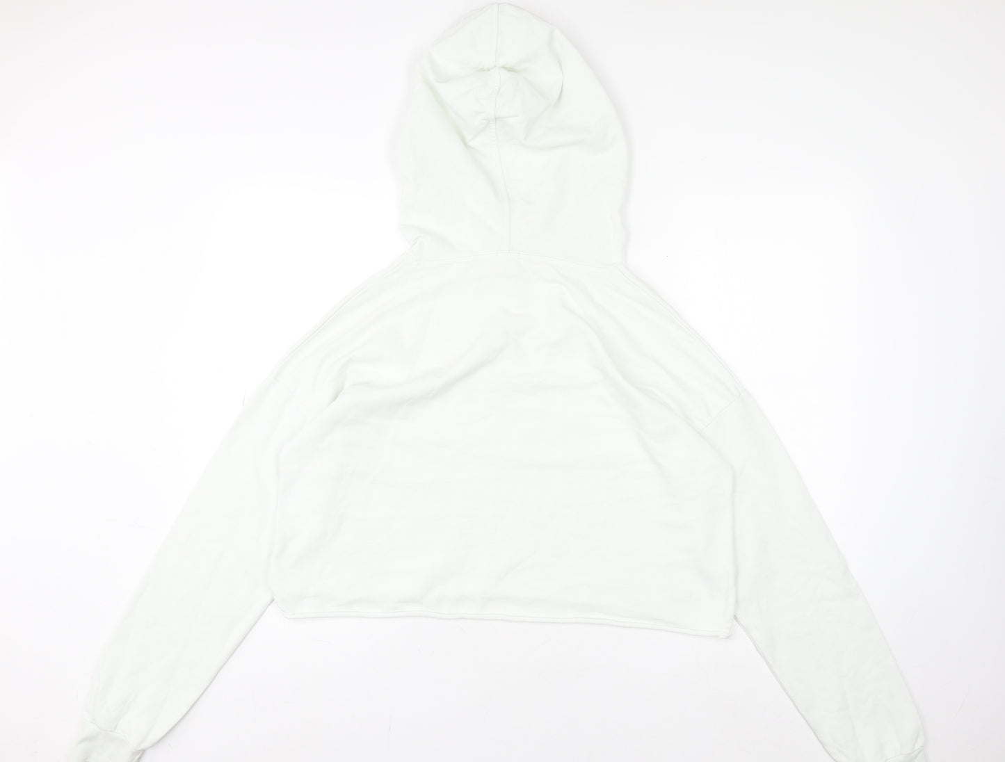 River Island Womens White Small Pullover Hoodie Casual Long Sleeve