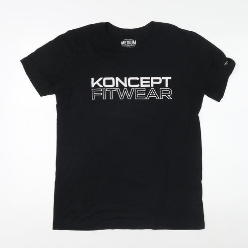 Koncept Fitwear Men's Black Medium Athletic T-Shirt