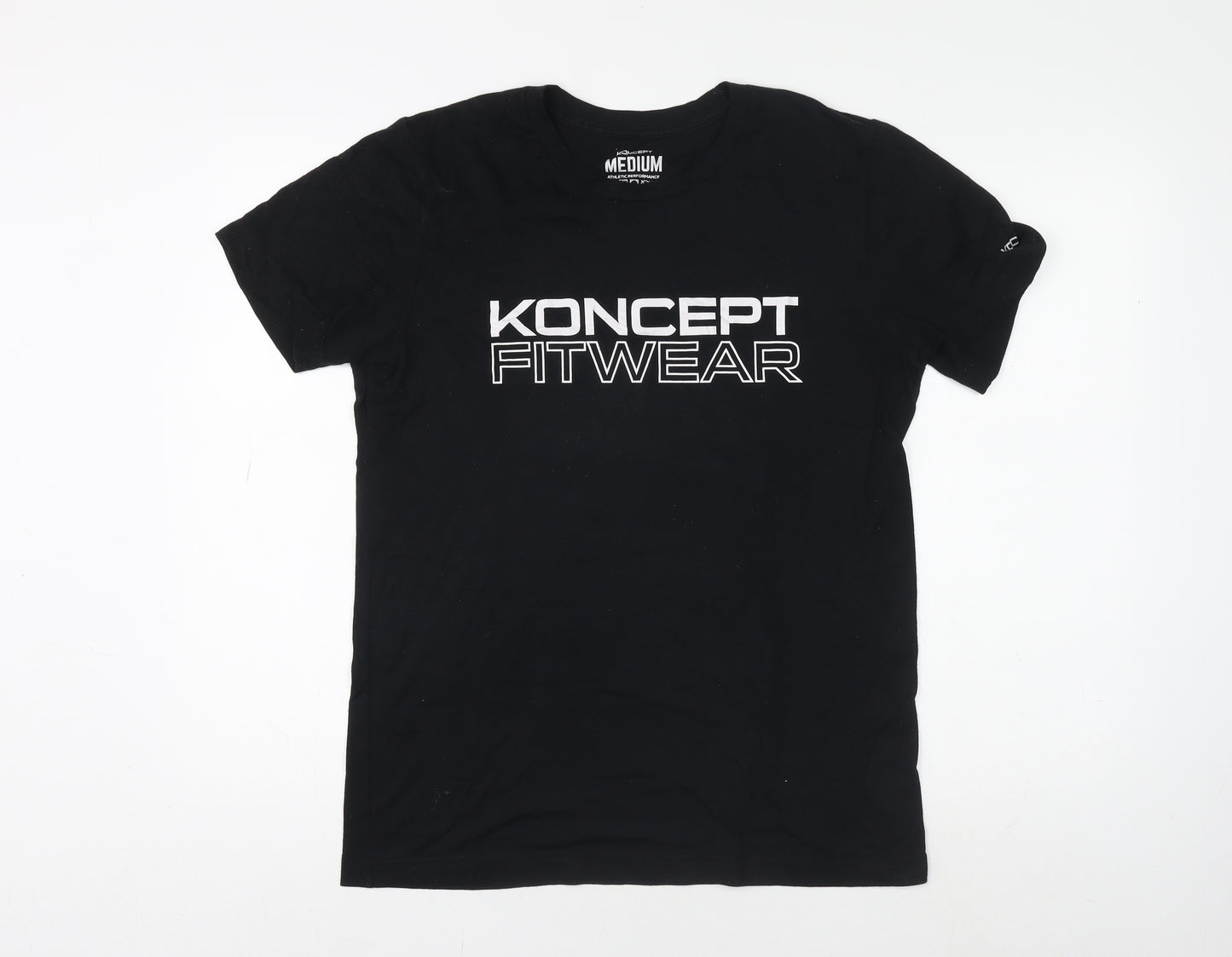 Koncept Fitwear Men's Black Medium Athletic T-Shirt