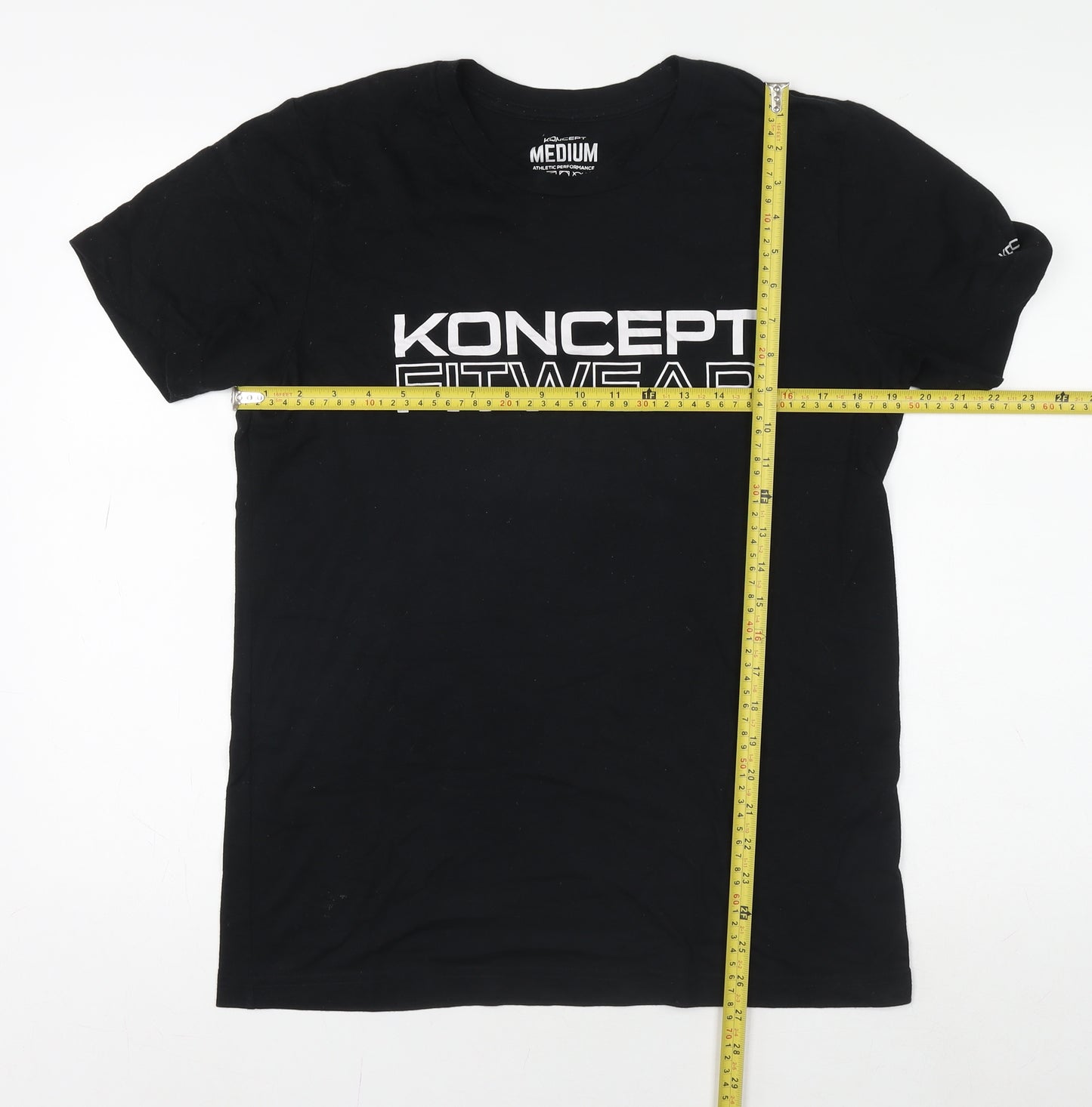 Koncept Fitwear Men's Black Medium Athletic T-Shirt
