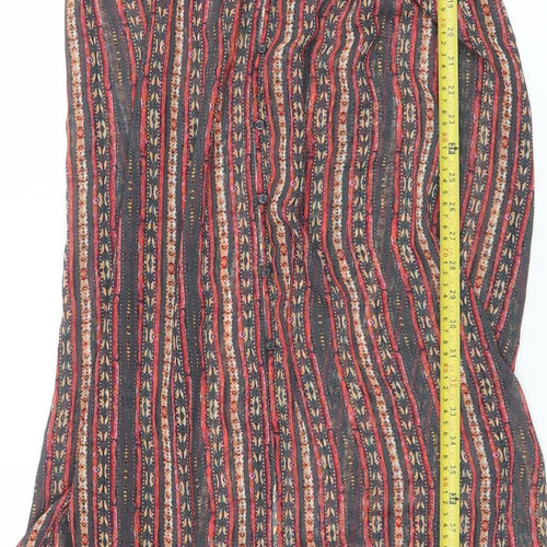 Forever 21 Women’s Multicoloured Bohemian Midi Shirt Dress M