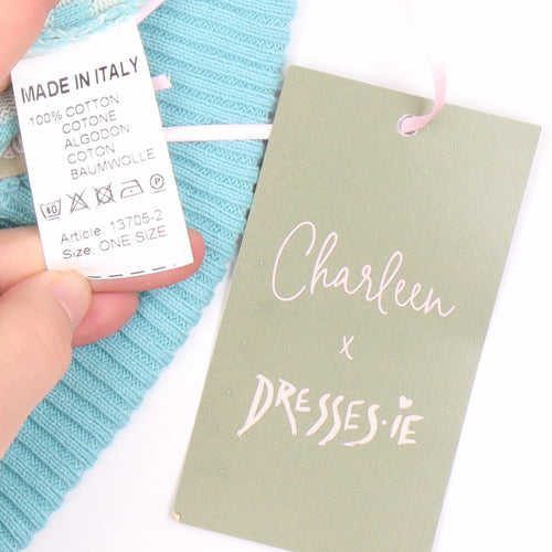 Charleen x Dressie.ie Women’s Blue Check Knit Mini Skirt One Size