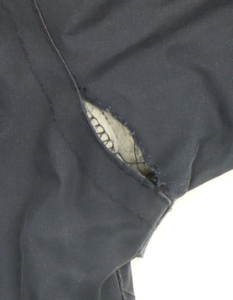 Marks and Spencer Men's Blue Mid-Length Parka Coat Size M