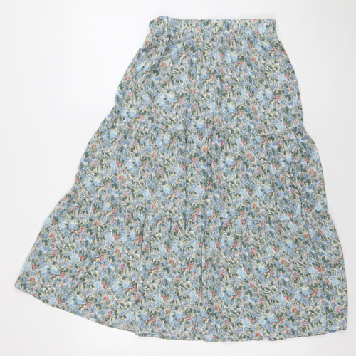 ONLY Women's Multicoloured Floral A-Line Midi Skirt XS