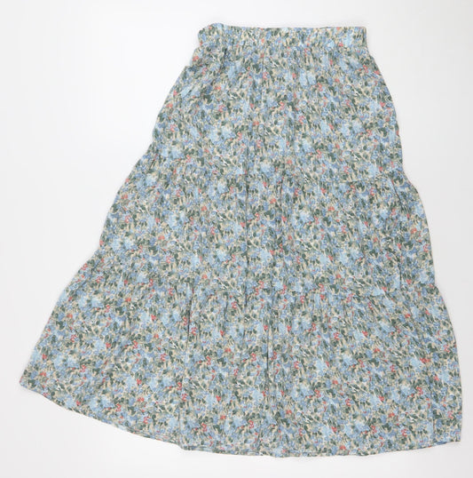 ONLY Women's Multicoloured Floral A-Line Midi Skirt XS