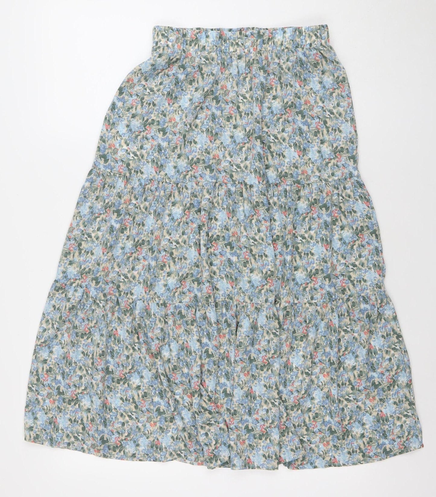 ONLY Women's Multicoloured Floral A-Line Midi Skirt XS