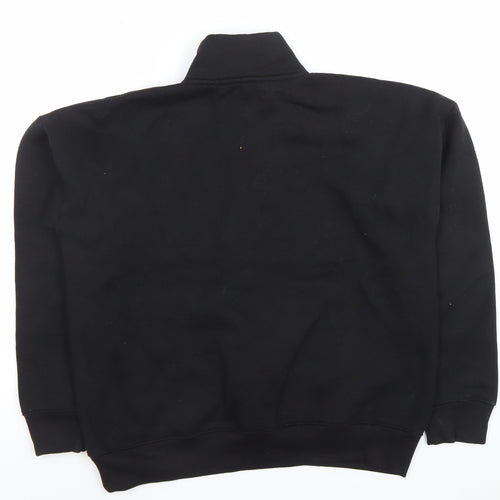 Nasty Gal Women's Black 1/2 Zip Pullover Sweatshirt Size M