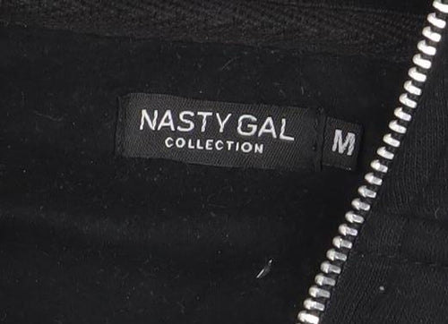 Nasty Gal Women's Black 1/2 Zip Pullover Sweatshirt Size M