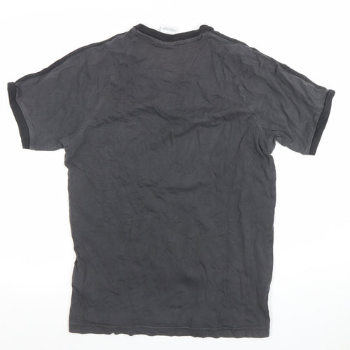 Adidas Men's Black Cotton Crew Neck Short Sleeve T-Shirt Size S