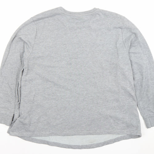 ASOS Women Grey MAMA Sweatshirt Size 14 Cotton Blend Pullover