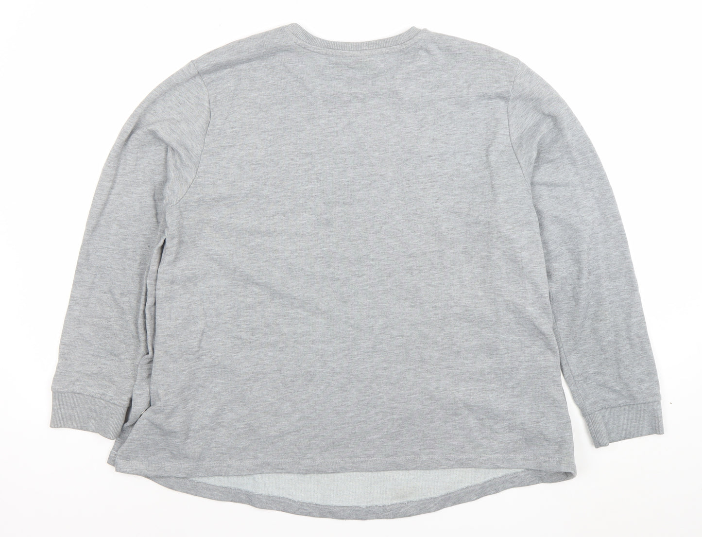ASOS Women Grey MAMA Sweatshirt Size 14 Cotton Blend Pullover