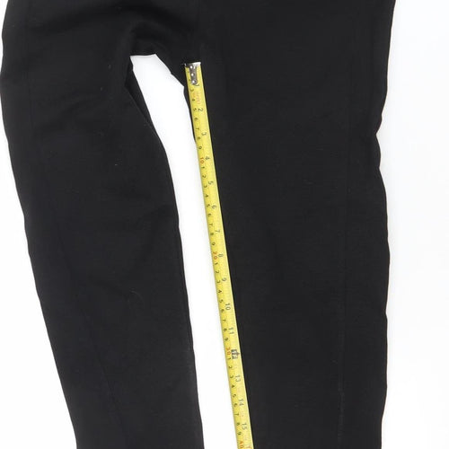 Savida Women Black Slim Fit Stretch Trousers Size 10