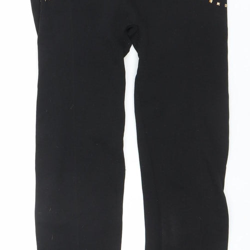 Hollywood Pants Women's Black Studded High Rise Shaping Leggings M